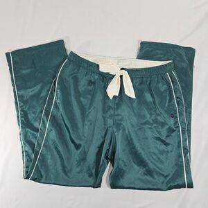 Abercrombie & Fitch Sleepwear Green Satin Pajama Pants Size Large NWOT BA